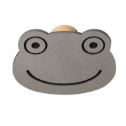 Knage DOT Frog i læder - light grey