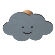 Knage DOT Cloud i læder - light blue