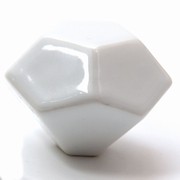 Porcelæns knage i hvid - stor